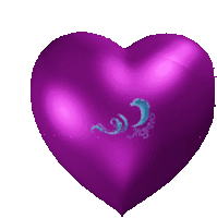 Gif animé coeur violet